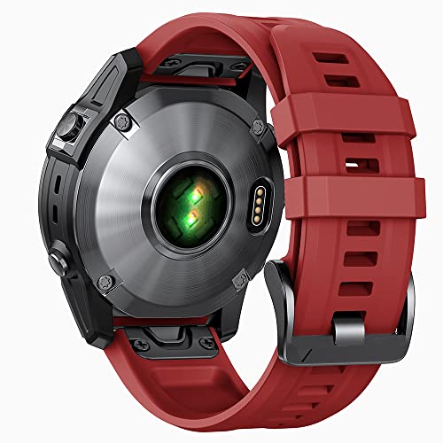 Bracelet de montre Garmin Fenix 6 7 5 Plus silicone souple rechange 22mm
