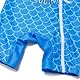 Mazuliso Baby Junge Badeanzug UV Umweltfreundliche Recycelte Stoffe mit Durchgehendem Front Reißverschluss(Wal,86-92 cm)