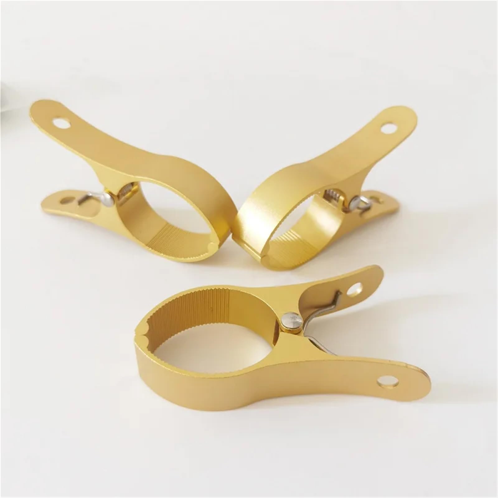 Mollette in legno, 6 pezzi, mollette per bucato, in lega di alluminio, mollette per asciugamani, ganci in metallo per sciarpe e scarpe (nero)