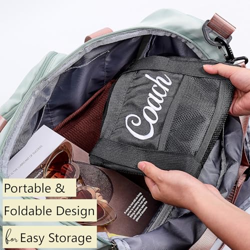 Bolsa de playa personalizada con bordado y malla plegable miniatura 4