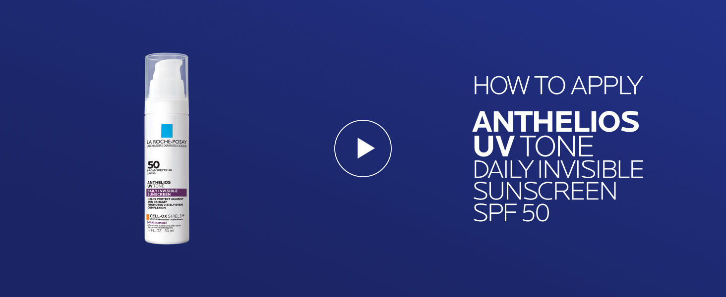 Image of La Roche Posay Anthelios UV Sunscreen SPF 50, Daily Sunscreen for Face in 3 Formulas, UV Tone with Niacinamide, UV Hydra with Hyaluronic Acid, UV Clear with Azelaic Acid, Broad Spectrum Invisible SPF