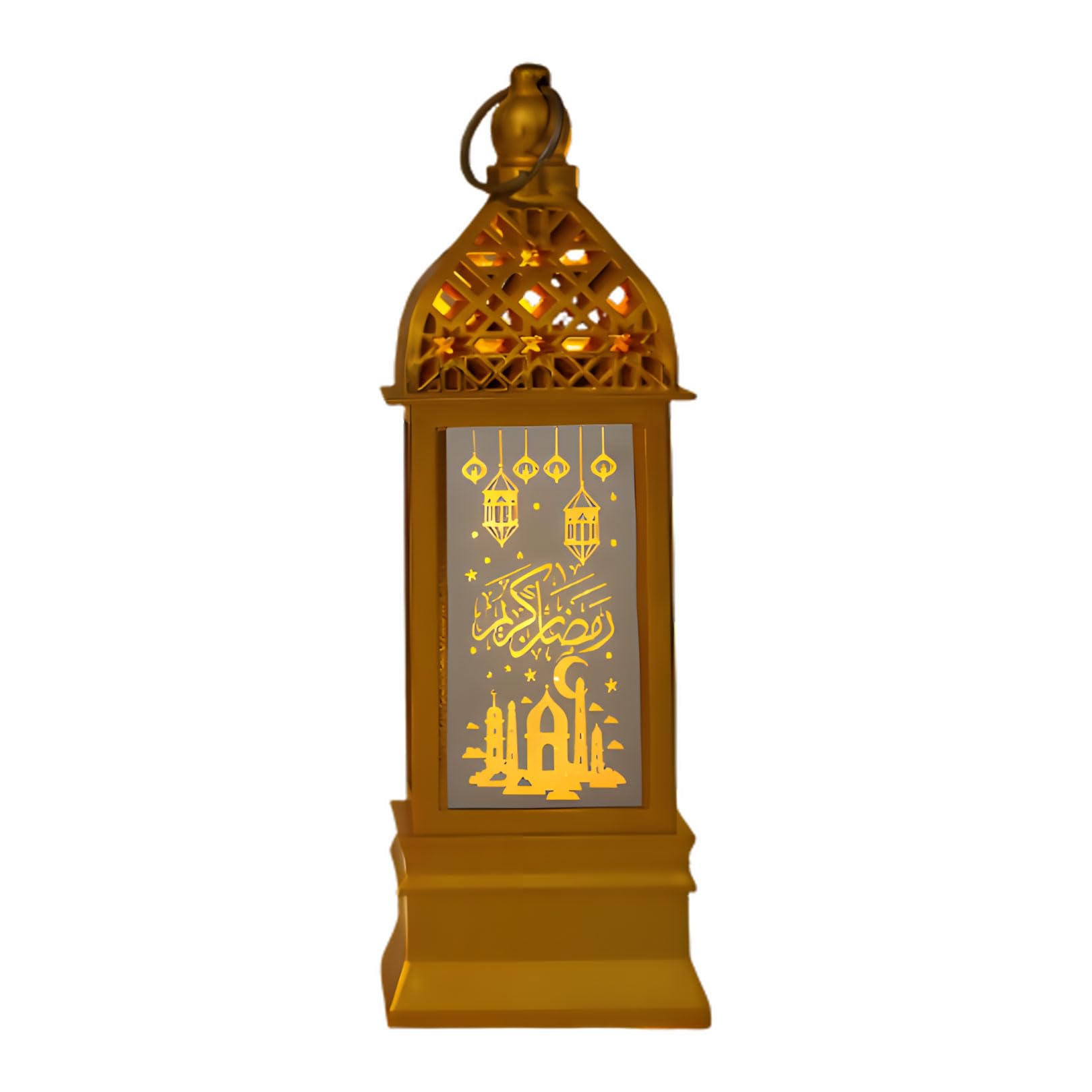 Kangnice Artistic Traditional Golden Decoration Battery Powered Ideal for Celebration Home Table Display Beautiful Festival Decor Featuring Cutout Design