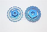 This set of wheel hex with brake disk has an engraved outline design which makes it lighter and looks awesome too. It grabs and holds the wheels and tires firmly when the car is running and crawling. It is an unique optional part for Axial Yeti Jr.