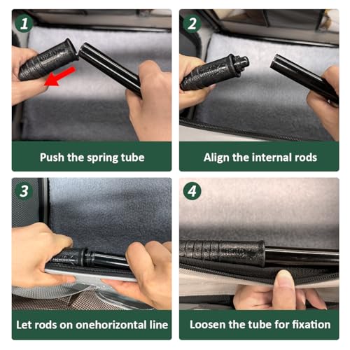 Image of Extra Large Cat Carrier Soft Sided, Portable Small Dog Carrier for 2 Cats, 24 inchx16.5 inchx16 inch Car Travel Folding Comfortable Design, Green
