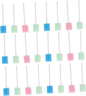 FRCOLOR 450 Pçs Esponja Bastão Para Viagem Escova De Dentes Descartável Cotonetes De Goma Escova De Dentes Cotonetes De Limpeza Bucal Beleza Cotonete De Maquiagem Esponja Dental Cotonetes