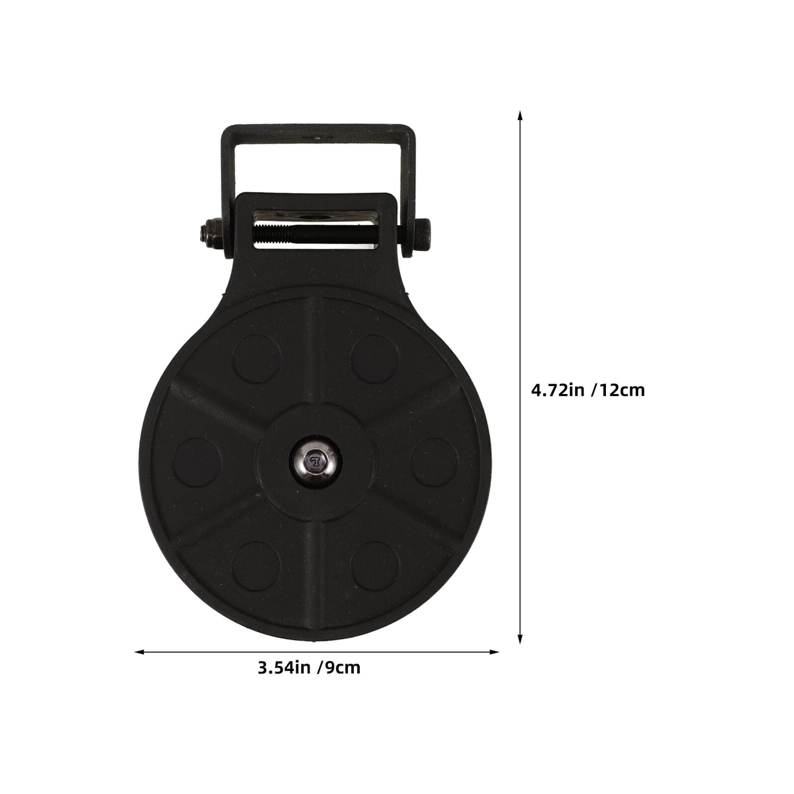 Polea de Fitness Negra 2 Piezas para Equipos de Gimnasio | Abs E Hierro, Uso en Máquina de Ejercicio Doméstica, Paquete Doble para Reemplazo en Entrenamiento