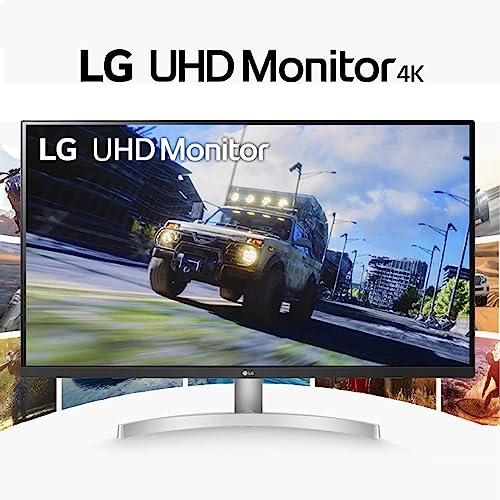 LG 32UN500-W - Monitor 32", Panel VA 4K UHD 3840x2160 (16:9), HDR10, AMD FreeSync, Inclinación Ajustable, Blanco
