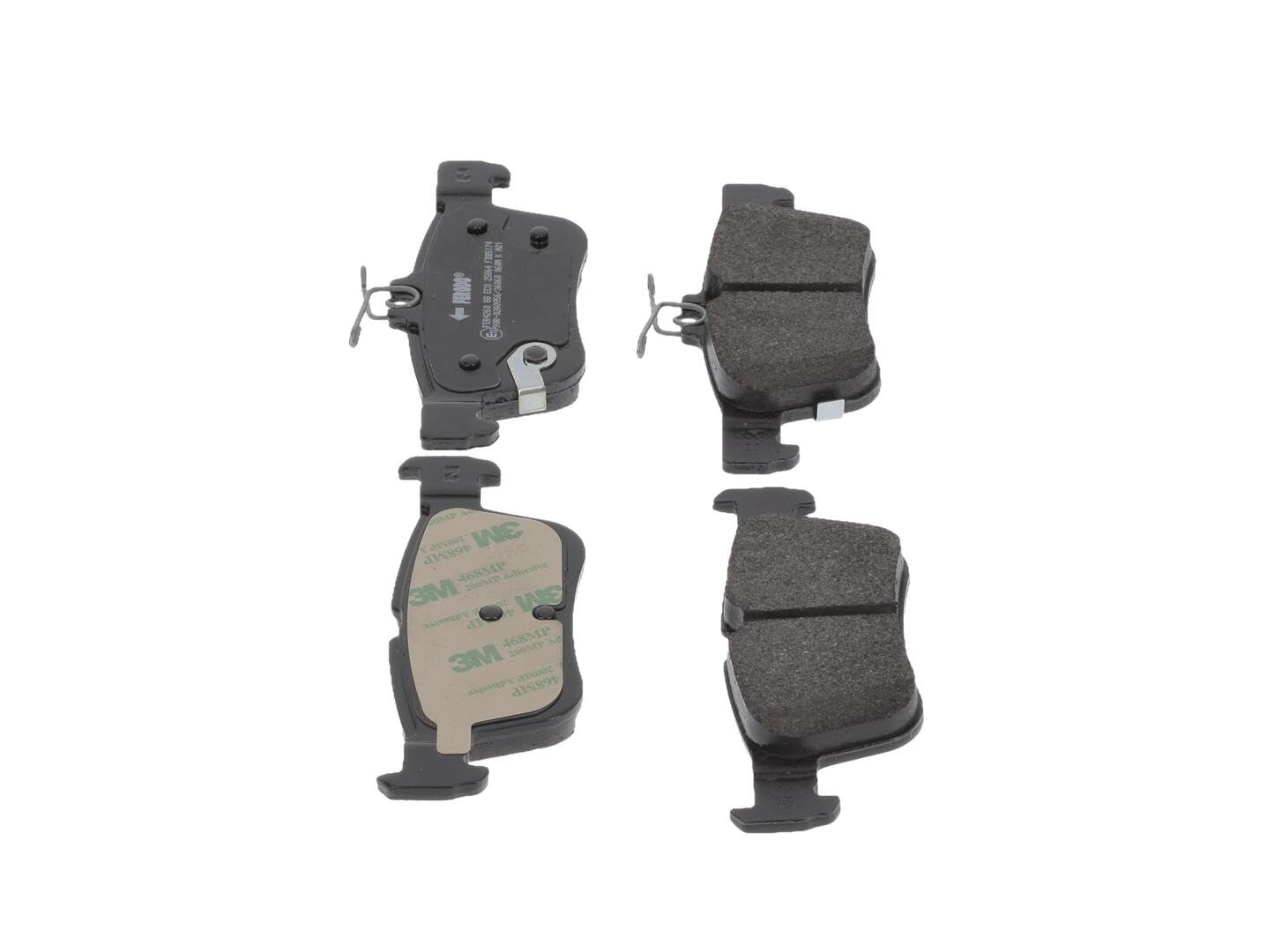 FERODO Plaquettes de freins Arrière avec indicateur d'usure Épaisseur 14,6mm sans accessoires FDB5174 Compatible avec FORD Kuga Mk2 DM2 S-Max Mk2 CJ, WA6 Focus Mk4 Turnier HP Focus Mk4 3/5 portes HN