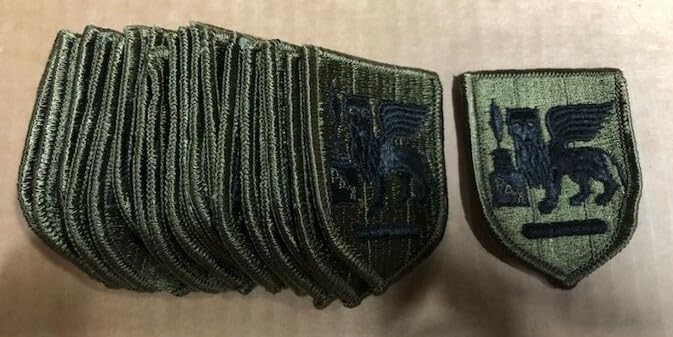 USA Southern European Task Force SETAF OD Green BDU 20 Piece Dealer Patch lot