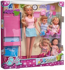 Poupée Mannequin Maîtresse d'École Steffi Love 29cm avec Accessoires et Élèves