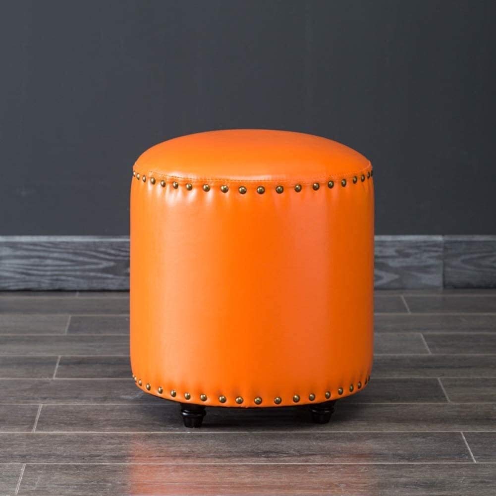 Tabouret rond rembourré simili cuir pour nettoyer facilement