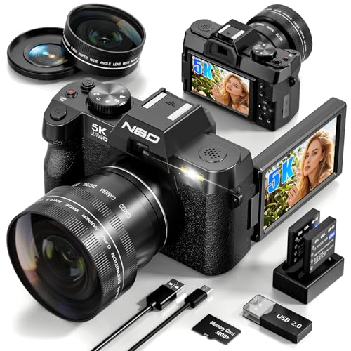 True 5K Digital Camera 48MP, WiFi, 16X Zoom, Macro, Vlogging