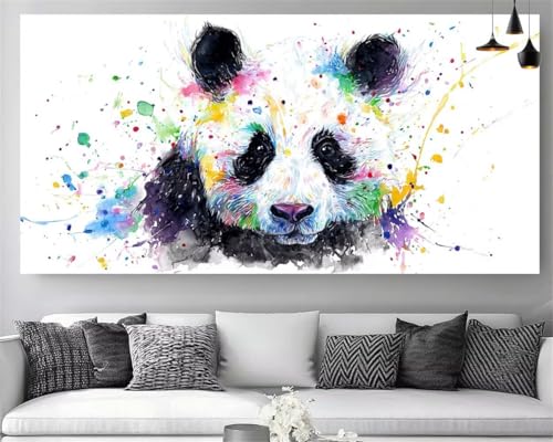 Diamond Painting Panda Adulte 70x140cm - Broderie Diamant 5D Grand Format Toile Point de Croix
