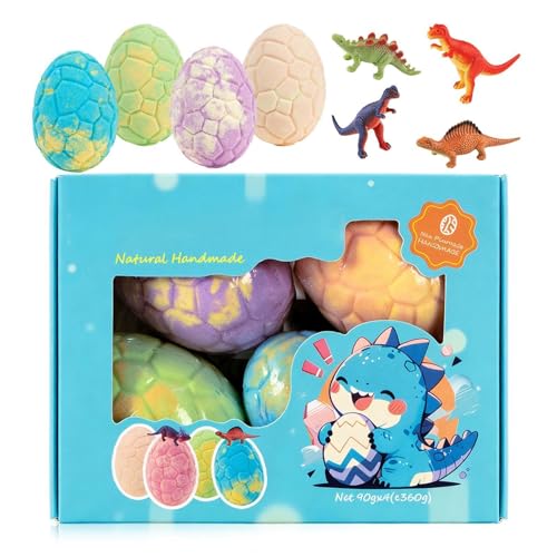 Kit de 12 bombes de bain avec intérieur dinosaure et boules de bain pour enfants