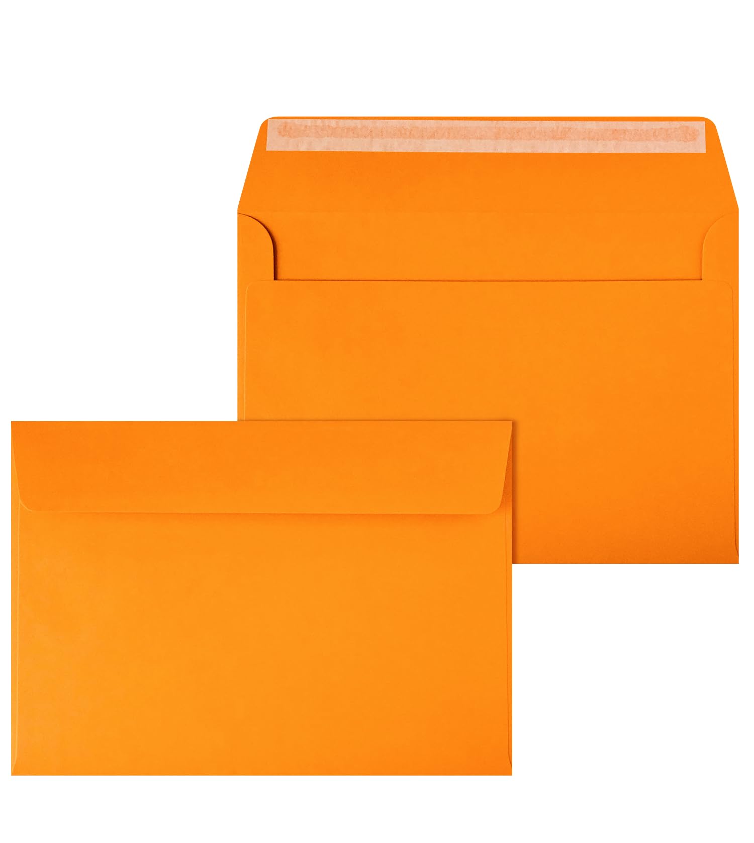 Netuno 250 Large Orange envelopes C5 162 x 229 mm 6.4 x 9 in 120gsm Coloured Invitation Envelope Elegant envelopes for A5 Letters Wedding Invitations Greeting Cards documents Postcards