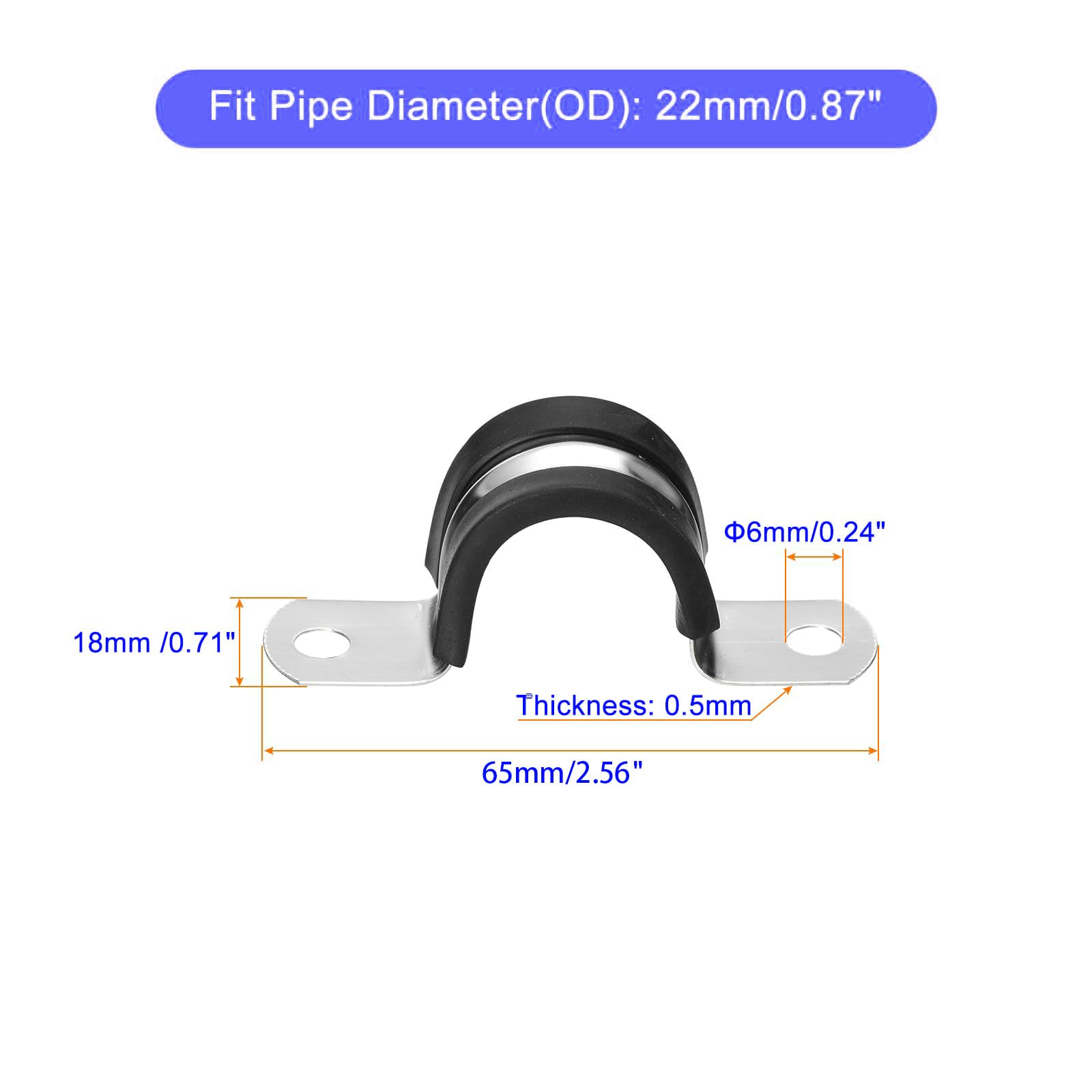 MACHSWON 16Pcs 22mm(7/8") Cable Clamp - Image 2