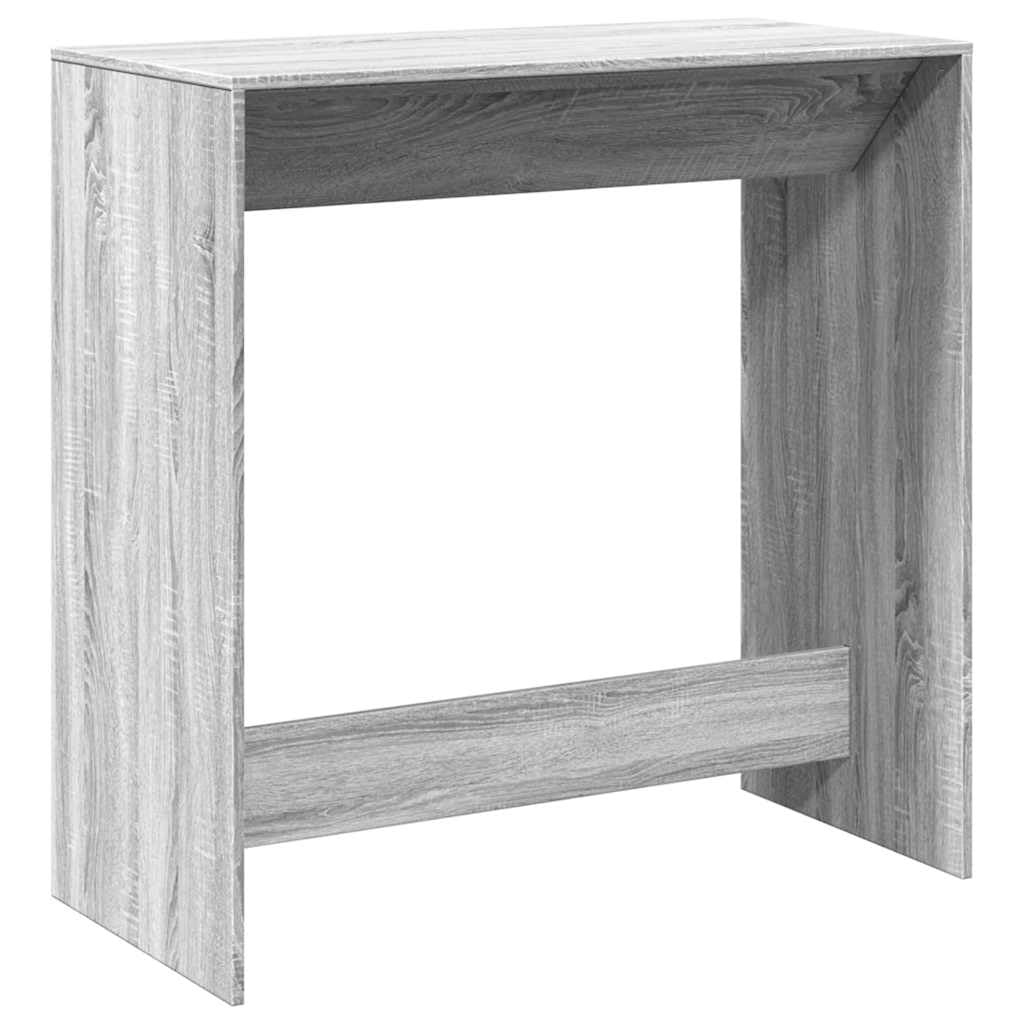 Stół barowy 102x50x103,5 cm drewno obrabiane szary dąb Sonoma