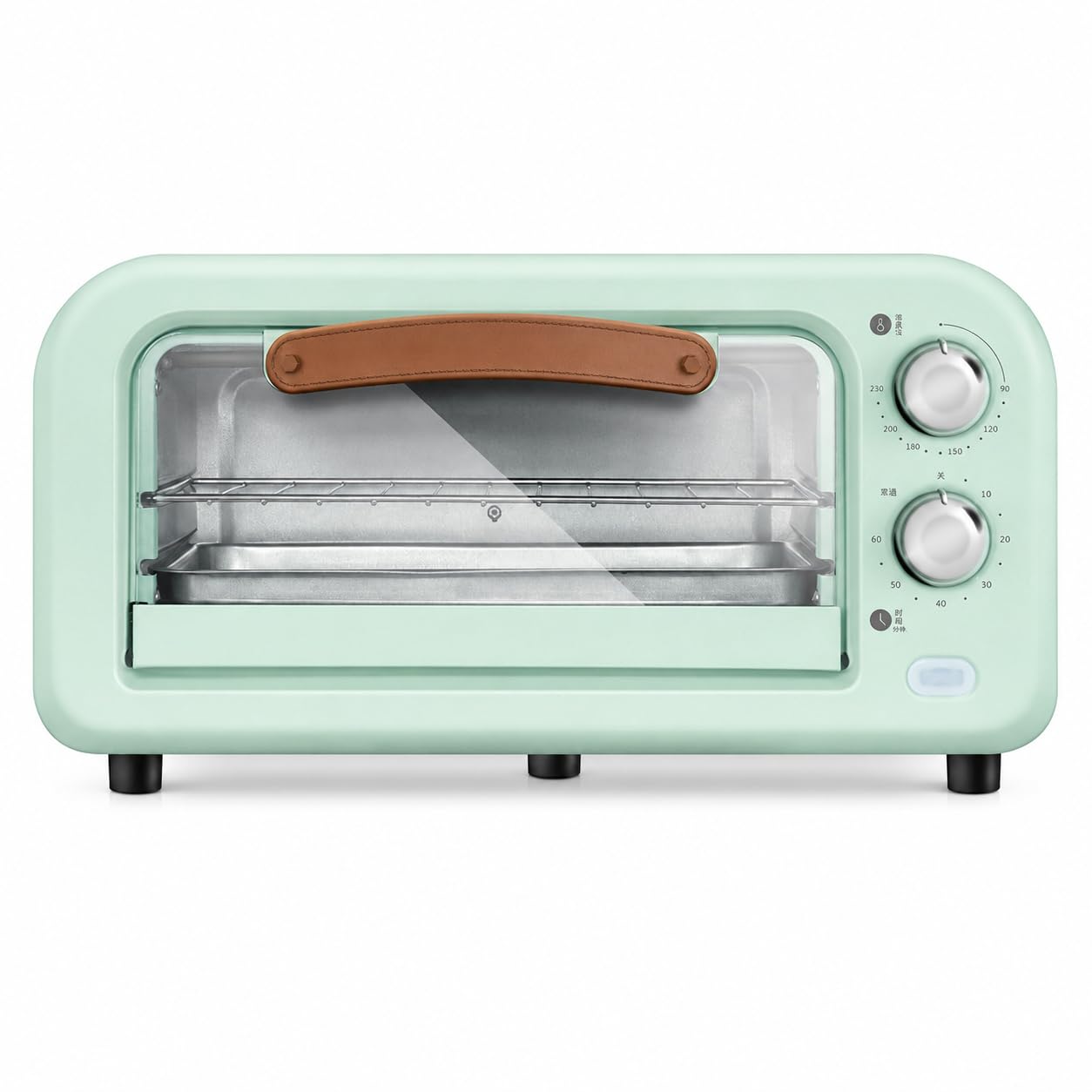 Horno eléctrico compacto, horno multifunción con control de temperatura ajustable para uso doméstico, capacidad de 12 litros, perfecto para hornear y cocinar