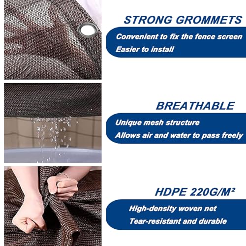 Brise vue balcon marron pour créer un coin de fraîcheur ombragé et calme au jardin