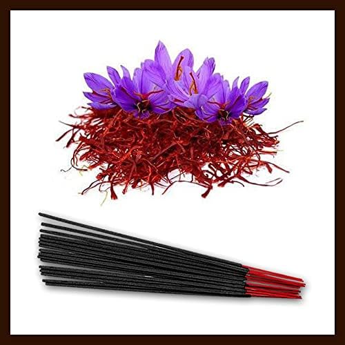 Saffron Incense Sticks Pure Scented Prayer Agarbatti Premium Quality Fragrance Sticks (250 Grams)