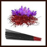 Saffron Incense Sticks Pure Scented Prayer Agarbatti Premium Quality Fragrance Sticks (250 Grams)
