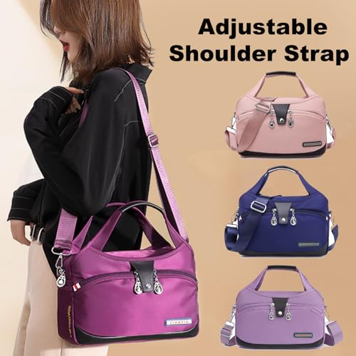 Soft Side Lightweight Underseat Tote Bag, Fashion Small Underseat Bag Light (Dark Purple) 5