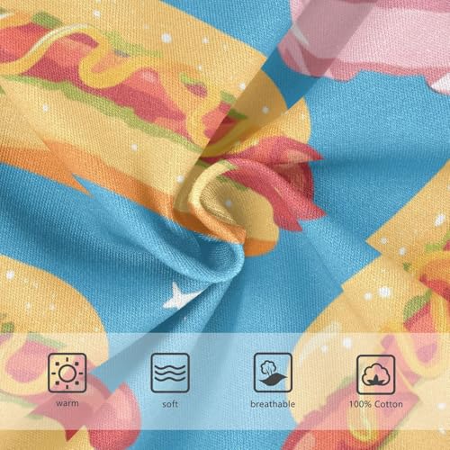 KLL Hot Dog Seamless Toddler Boy Cotton Briefs Breathable Children Undies3