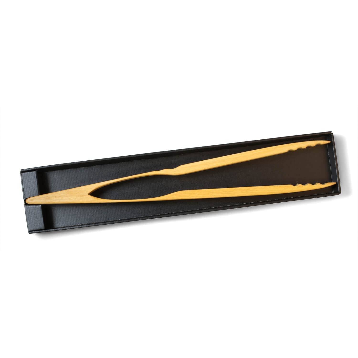 Zetzsche Grillzange 60 cm XXL mit Namen oder Wunschtext graviert inkl. Geschenkverpackung, Design Holzzange Greta, Buchenholz, perfekt zum Grillen, Raclette oder Küche