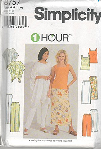 Patron Simplicity 8757 ensembles femmes pour créer votre garde-robe estivale L XL