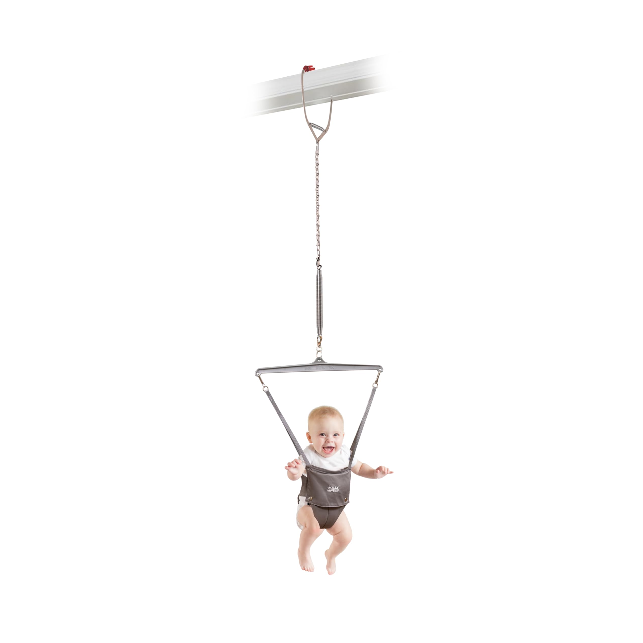 Jolly Jumper ICONIC Doorway Baby Jumper (Grey), Indoor Exercise