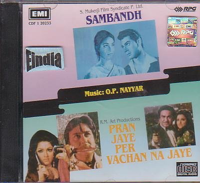 Sambandh { 1969} / Pran Jaye Par Vachan Na Jaye { 1973} Soundtrack of Classics Made in Uk Cd