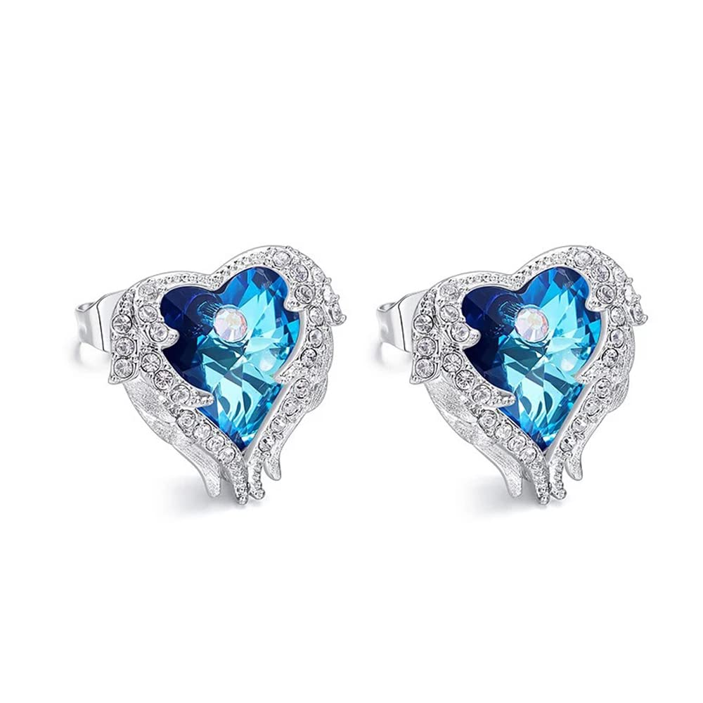 See full amazon price history chart for Shining Diva Fashion Latest Stylish Angel Wings Blue Austrian Crystal Earrings for Women and Girls (14631er) Shining Diva Fashion Latest Stylish Angel Wings Blue Austrian Crystal Earrings for Women and Girls (14631er) (B0B8X64CV9) Amazon Price History, Amazon Price Tracker