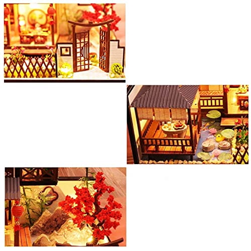 Handcraft Room Craft Kits, Mini-Holzminiatur-Puppenhaus 3D-Gewächshaus Mit Möbeln, DIY-Puppenhaus-Modellbausatz, Für… – Bild 4