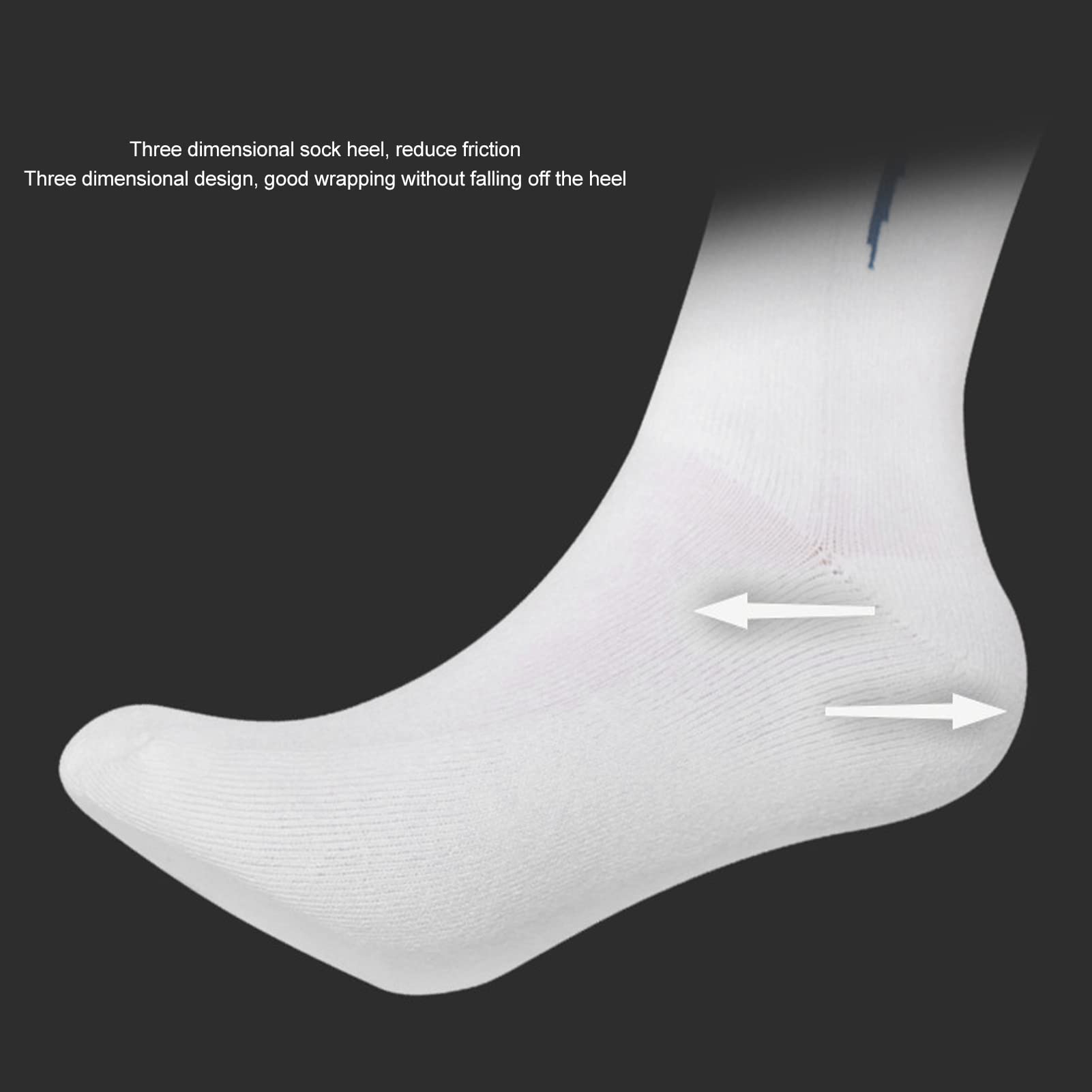 Chaussettes d'Escrime avec Rembourrage 3D Protection en Coton Peigné Taille M