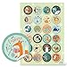 Logbuch-Verlag 96 bunte Motivationsaufkleber für Kinder - Belohnungsaufkleber 4 cm - runde Aufkleber Motivation Belobigung Belohnung Schüler