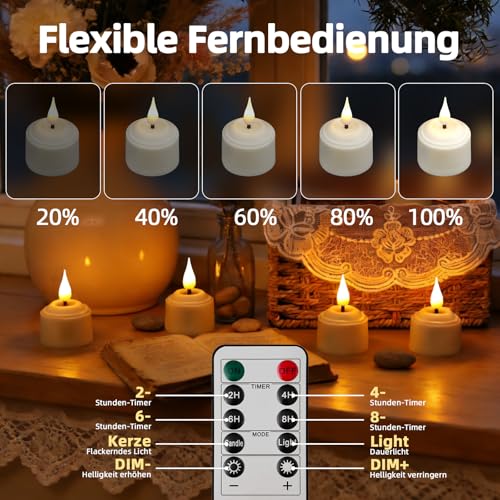 Velas LED recargables que evitan incendios y cera en tus mesas 5