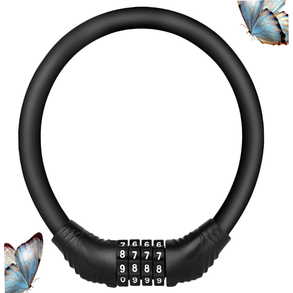 OSOLADY Lightweight Bike Lock Easy to Carry Coded Combination Padlock Tire Lock Password Padlock for Bikes