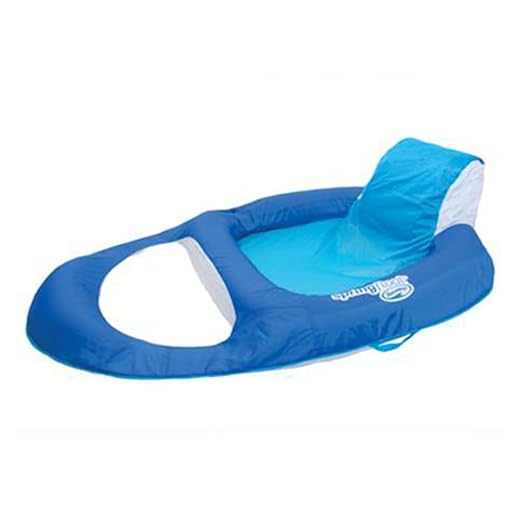 SwimWays Spring Float Recliner - Blue/Aqua