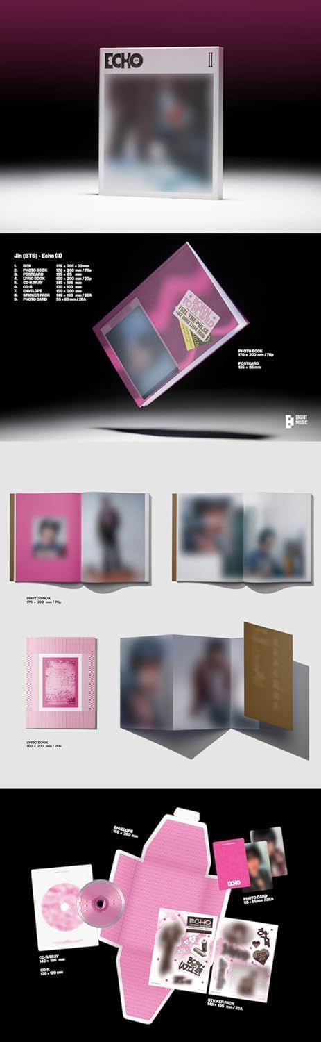B'TS JIN Echo 2nd Solo Mini Album (Standard 3 ver. SET)