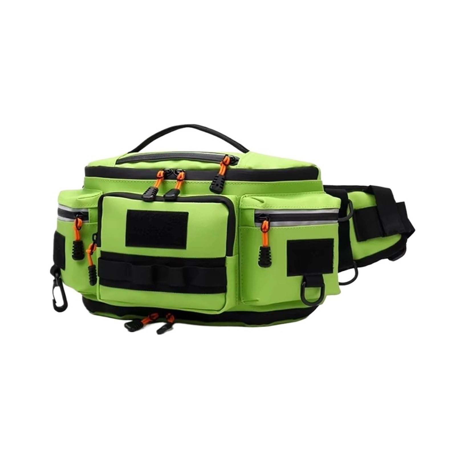Kempingowa torba biodrowa na klatkę piersiową podróżna torba na plecy dla mężczyzn jazda na rowerze piesze wycieczki outdoorowe sport crossbody Molle taktyczny pas wędkarski saszetka, ZIELONY