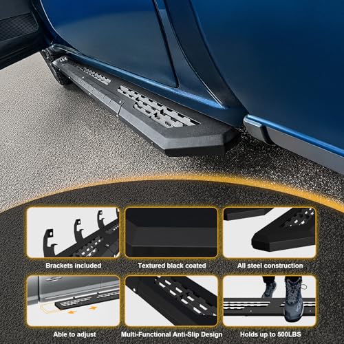 Image of ONINE 7 inch Running Boards for Chevy Silverado GMC Sierra Crew Cab