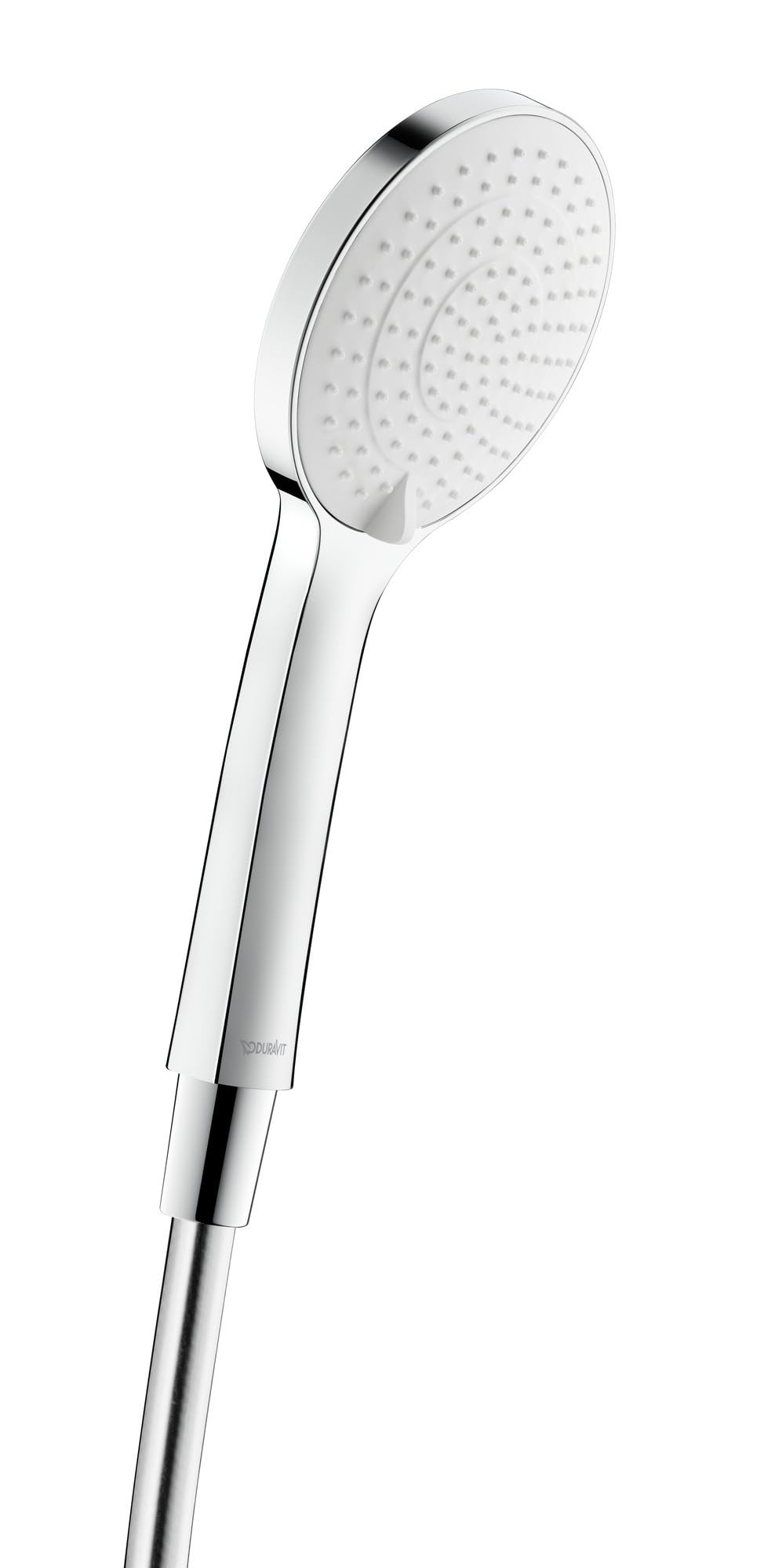 Pommeau de douche Duravit Universal rond 110 mm chromé blanc à 3 jets