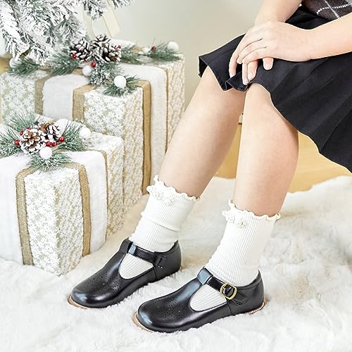 Image of Felix & Flora Toddler Little Girl Mary Jane Dress Shoes - Ballet Flats for Girl Party School Shoes