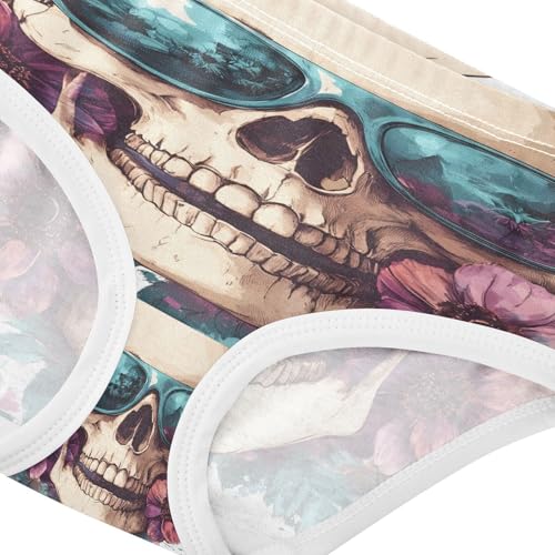 5funny Sunglasses Skull Flower Toddler Girls's Underwear 2T 202b9034