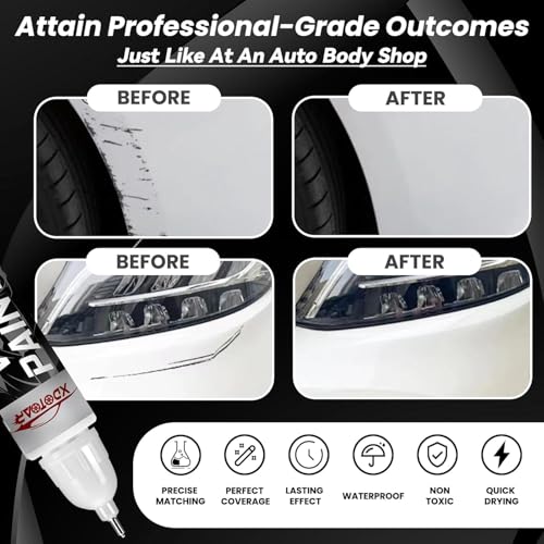 Image of xdotoar Car Touch Up Paint Pen for Tata SAFARI PURE GREY | Factory Color Matched 2K Paint Technology | Car Scratch Remover & Paint Chip Repair | Quick Dry Formula | Rust Protection | 18ml