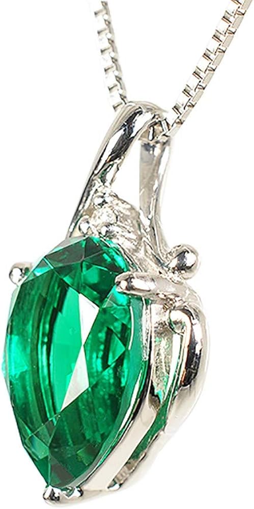 クレサンベ✗ エメラルド ネックレス プラチナ ペアシェイプ