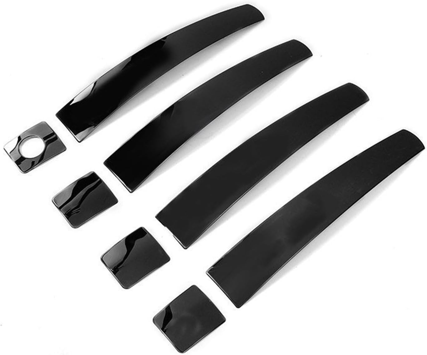 for Toyota for Land for Cruiser for Prado 150 Exterior Door Handle Bowl Cover Decoration Car Styling Anti-Scratch Accessories Parts (Handle Black)