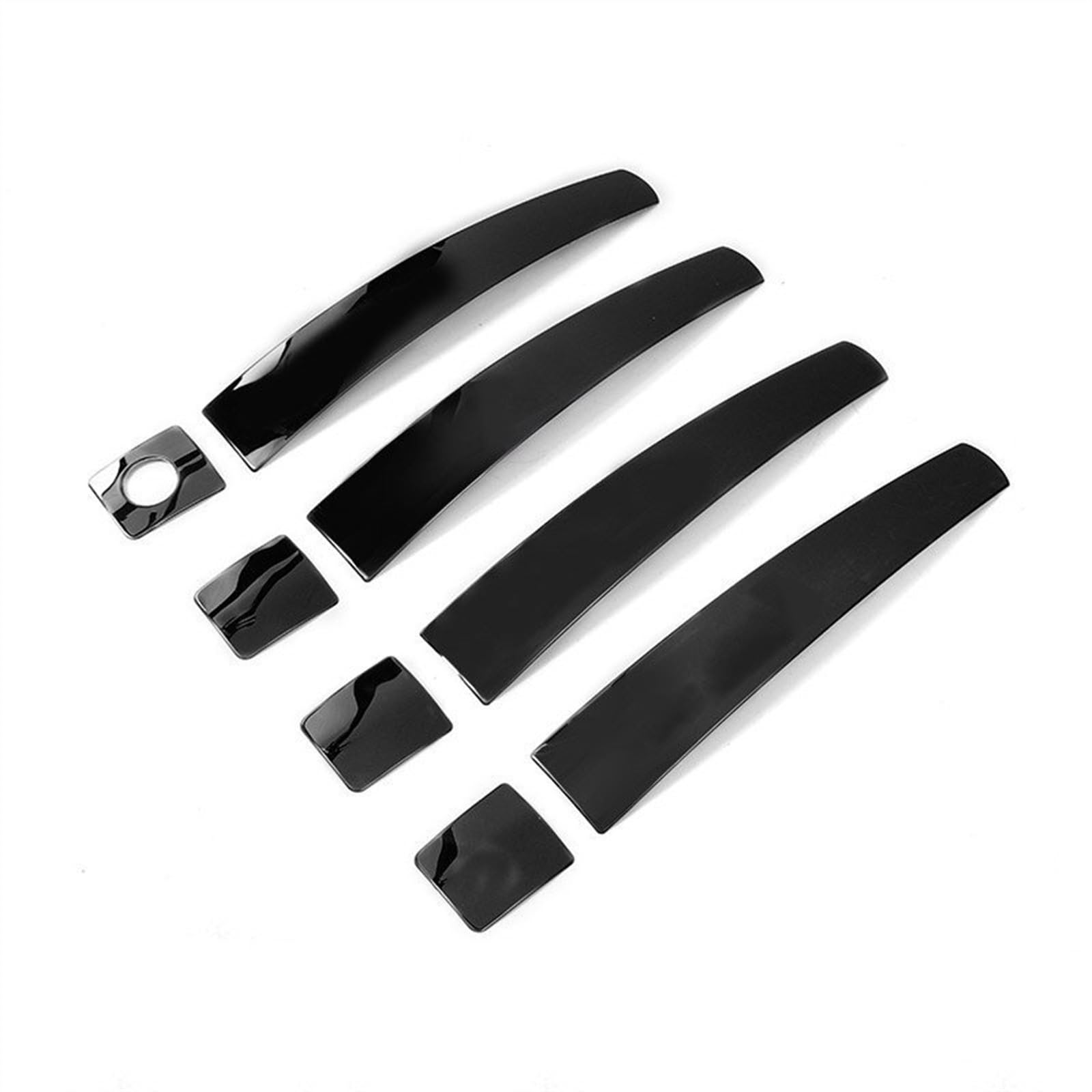 for Toyota for Land for Cruiser for Prado 150 Exterior Door Handle Bowl Cover Decoration Car Styling Anti-Scratch Accessories Parts (Handle Black)