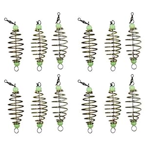 Homoyoyo 24- Stks Visaaskooi Gloed in de Donkere Visserijvisserij Lure Feeder Mandhouder Visversnellings Tackle Accessoires