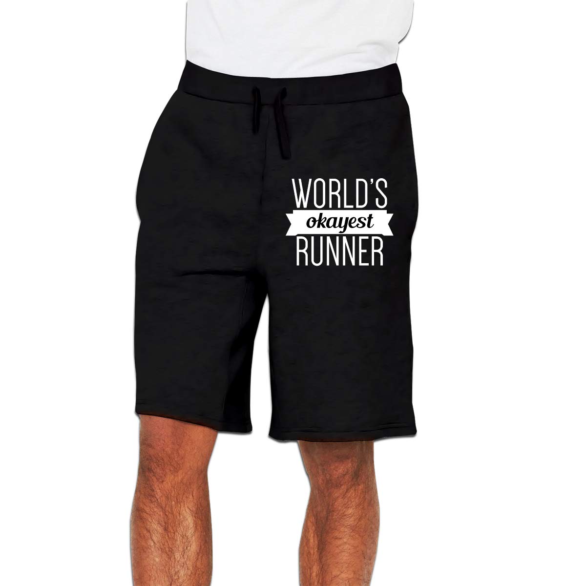 World's Okayest Runner Men's Shorts Men's Beach Shorts